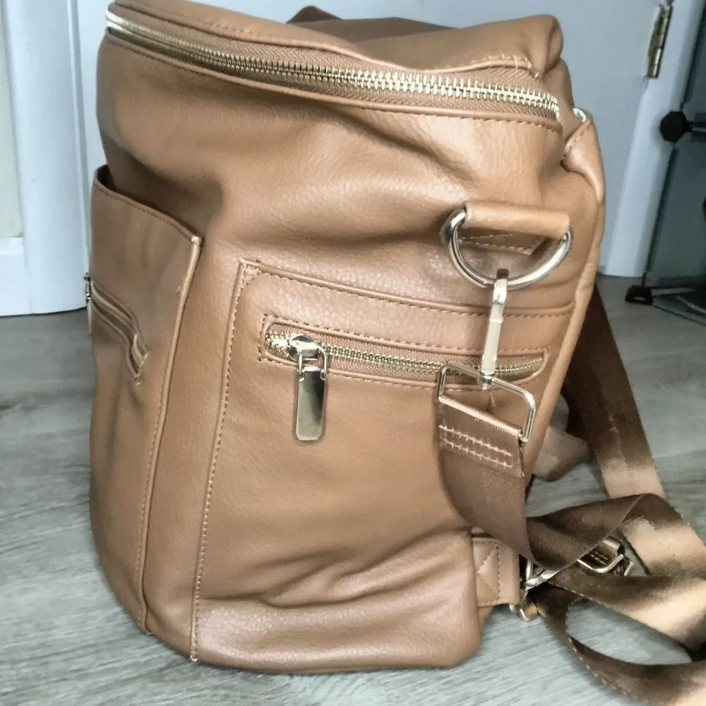 Miss Fong Backpack Diaper Bag Fawn design